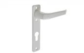Zawiasy, okucia i inne akcesoria - Dom polska Klamka K-90 (165) wąska 72 biała - miniaturka - grafika 1
