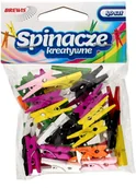 Pozostałe akcesoria dla plastyków - Brewis Spinacze - klamerki ozdobne kolorowe 2.5cm 40szt. VB8833 - miniaturka - grafika 1