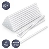 Kleje i inne preparaty budowlane - TROTEC Zestaw sztyftów topliwego kleju przezroczysty, 50 sztuk ( 7 mm) - miniaturka - grafika 1