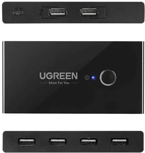 uGreen Switch przełącznik box UGreen HUB KVM USB 2x4 USB 2.0 9896X1 - Adaptery i przejściówki - miniaturka - grafika 4