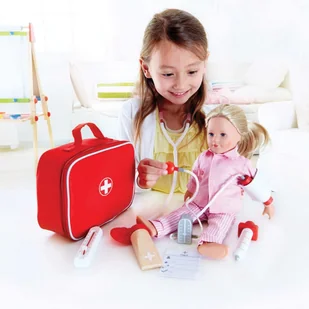 Hape Zestaw lekarski E3010 - Zabawy w naśladowanie dorosłych - miniaturka - grafika 3