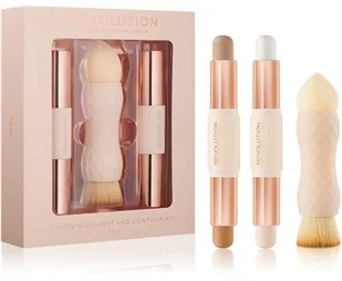 REVOLUTION zestaw Creme rozśw i kontur Fair Makeup Revolution - Pozostałe kosmetyki - miniaturka - grafika 3