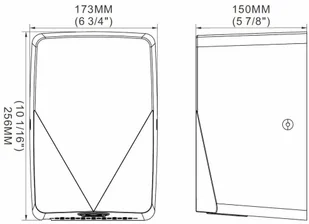 445 SZANI Cicha 70db automatyczna suszarka do rąk bezdotykowa stal nierdzewna szczotkowana 44578405 78405-uniw - Suszarki do rąk i włosów - miniaturka - grafika 2