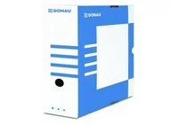 Pudła i kartony archiwizacyjne - Donau Pudełko archiwizacyjne A4 100mm niebieskie PU.027.194/4 - miniaturka - grafika 1