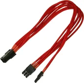 Kable komputerowe i do monitorów - Nanoxia Kabel zasilający PCI-E 6 - 8-Pin Adapter 30cm red - 900300023 - miniaturka - grafika 1