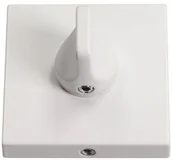 Akcesoria do drzwi - Gamet Szyld drzwiowy kwadratowy wc biały matowy PLT-26-WC-LPM40-KW - miniaturka - grafika 1