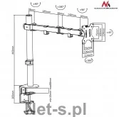 Maclean UCHWYT BIURKOWY MONITORA MC-753 MC-753 - Uchwyty do monitorów - miniaturka - grafika 7