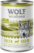 Mokra karma dla psów - Wolf of Wilderness Adult, 12 x 400 g - Black Rocks, koza - miniaturka - grafika 1