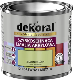 Dekoral Emalia Akrylux 0 5 l zielony leśny - Farby do metalu - miniaturka - grafika 2