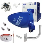 Anteny TV - Antena Digit Activa niebieska DVB-T/T2 MUX8 na 2tv - miniaturka - grafika 1