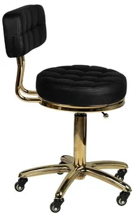 TABORET KOSMETYCZNY GOLD AM-961 CZARNY 131989 - Krzesła i taborety kosmetyczne - miniaturka - grafika 7