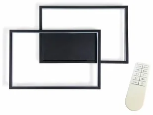 BERGE LAMPA LED TOLEDO SUFITOWO - ŚCIENNA 48W CZARNA - MULTIKOLOR (3000-6000K) + PILOT LAMPA-B7206 - Lampy ścienne BERGE LAMPA LED TOLEDO SUFITOWO - ŚCIENNA 48W CZARNA - MULTIKOLOR (3000-6000K) + PILOT LAMPA-B7206 - Lampy ścienne - miniaturka - grafika 1