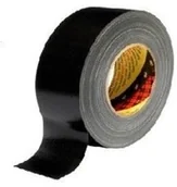 Taśmy klejące - 3M 389 taśma tekstylna klejąca 25 mm x 50 m, czarna - miniaturka - grafika 1