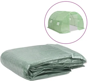 vidaXL Zastępcze pokrycie szklarni (9 m), 300x300x200 cm, zielone - Pozostałe ozdoby ogrodowe - miniaturka - grafika 2