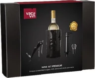 Pozostałe akcesoria kuchenne - Vacu Vin akcesoria do wina premium steel black 4-częściowy twm_998878 - miniaturka - grafika 1