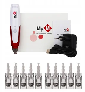 Dermapen + 10 szt. kartridży Derma pen Mezoterapia - Pozostałe urządzenia kosmetyczne - miniaturka - grafika 3