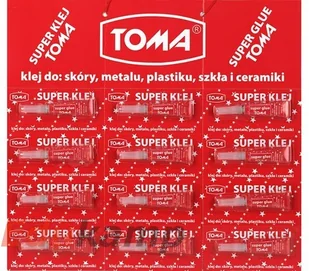 Toma Klej uniwersalny SUPER cyjanoakrylanowy, tubka 2g, przezroczysty 465 [opakowanie=12] AA275REY - Przybory szkolne - miniaturka - grafika 2