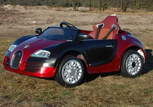 Super-Toys   ROADSTER Z RĄCZKĄ DO PCHANIA, LAKIEROWANY NOWOŚĆ/1188 JE-1188-CZERWONY - Pojazdy elektryczne dla dzieci - miniaturka - grafika 5