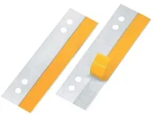 Artykuły biurowe - VELOFLEX Veloflex 2002100  heftfix długość 105 MM, rozstaw otworów 60 i 80 MM, twarda folia samoprzylepna, opakowanie sztuk przezroczysty 2002100 - miniaturka - grafika 1