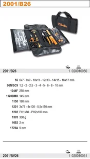 BETA TORBA NARZĘDZIOWA SKÓRZANA 2001/BV - Skrzynki i torby narzędziowe - miniaturka - grafika 2