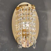 Lampy ścienne - Szlachetna lampa ścienna CHARLESTON w złocie - miniaturka - grafika 1