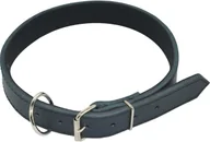 Obroże dla psów - Chaba Obroża skórzana z ruchomym kołem czarna 25mm/65cm PCHBA05 - miniaturka - grafika 1