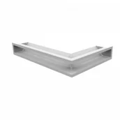 Akcesoria kominkowe - Kratki.pl LUFT narożny lewy biały 60x40x9 LUFT/NL/9/40/45S/B - miniaturka - grafika 1