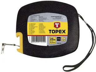 Topex Miara 20m/12,5mm 28C412 - Poziomice, łaty, miary - miniaturka - grafika 4