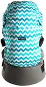 Nosidełka dla dzieci - Womar Nosidełko Zaffiro Care zygzak biało-turkus 013729 - miniaturka - grafika 1