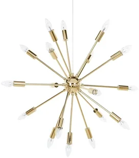 Beliani Lampa wisząca złota na 18 żarówek MAGUSE - Lampy sufitowe - miniaturka - grafika 2