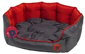 Legowiska dla psów - Petface Okrągła poduszka do zwierząt domowych Cozy Bay petface Oxford, xl, czerwony - miniaturka - grafika 1