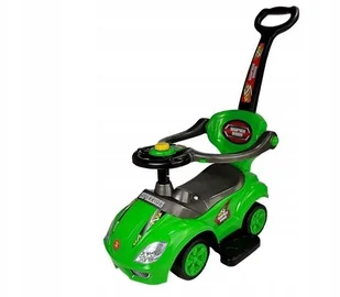 Mega Car Jeździk z Pchaczem 3w1 Zielony - Jeździki dla dzieci - miniaturka - grafika 2