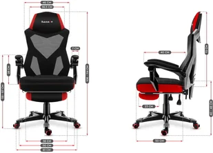 huzaro Fotel Combat 3.0 HZ-Combat 3.0 Red - Fotele gamingowe - miniaturka - grafika 11