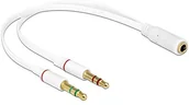 Kable - Delock Kabel Jack 3.5mm/2x Jack 3.5mm 0.2m 65585 - miniaturka - grafika 1