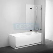 Parawany nawannowe - Ravak 151 Brilliant parawan nawannowy BVS2-100 R chrom + transparent 7UPA0A00Z1) - miniaturka - grafika 1