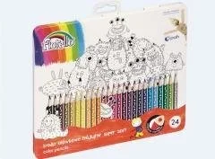 Fiorello Kredki Super Soft 24 kolory metal.opak. FIORELLO - Artykuły biurowe - miniaturka - grafika 2