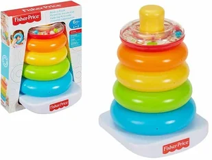 Fisher Price Fisher-Price Piramidka z kółek GKD51 p4 - Zabawki interaktywne dla dzieci - miniaturka - grafika 4