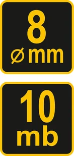 Vorel Lina kominiarska pleciona 8mm 10m z karabińczykiem 73022 - Kominy i akcesoria - miniaturka - grafika 3