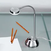 Lampy stojące - Orion Elastyczna lampa stołowa LED Colin nikiel satyna - miniaturka - grafika 1