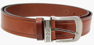 Complex (PL) Pasek Skórzany (PL) Tłoczony Napis "LCC" Skóra Licowa EXTRA 40 mm KONIAKOWY - Paski - miniaturka - grafika 4