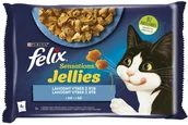 Mokra karma dla kotów - Purina Felix karma dla kota Sensations Jellies z łososiem i dorszem w pysznej galarecie 12(4x85g) - miniaturka - grafika 1