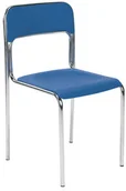 Meble gastronomiczne - Nowy Styl Krzesło Cortina Niebieskie Chrome K-31 - miniaturka - grafika 1