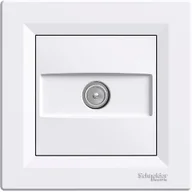 Gniazdka elektryczne - Schneider Asfora gniazdo antenowe TV podtynkowe przelotowe 4dB białe EPH3200221 - miniaturka - grafika 1