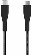 Kable USB - AISENS AISENS - A107-0349 - kabel USB 2.0 3A, typ USB-C wtyk na wtyk Micro USB-B, czarny, 1,0 m A107-0349 - miniaturka - grafika 1