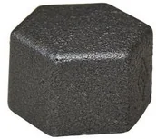 Rury - Zaślepka stalowa ErE 1/2  czarna - miniaturka - grafika 1