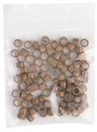 Pozostałe akcesoria fryzjerskie - Allepaznokcie Mikroringi z silikonem do przedłużania włosów 5 mm kolor Nr 7 woreczek 100 szt - miniaturka - grafika 1