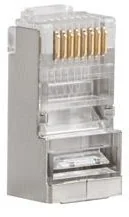 LANBERG Wtyk sieciowy RJ45 8P8C kat.5E FTP 100szt do linki i do drutu + EKSPRESOWA 24H PLS-5000 - Wtyczki i adaptery - miniaturka - grafika 4