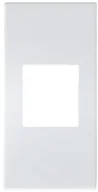 Klawisze i ramki - Ospel Plakietka gniazda typu Keystone 45 Biały GKK-1/p/46 - miniaturka - grafika 1