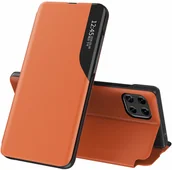 Etui i futerały do telefonów - Hurtel Leather View Case elegancki futerał etui z klapką i funkcją podstawki Samsung Galaxy A22 4G pomarańczowy - miniaturka - grafika 1