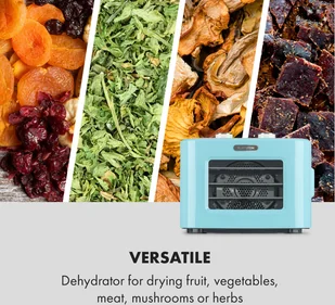 Klarstein TK3G-TuttiFrutti-Blu - Suszarki do grzybów, owoców i warzyw - miniaturka - grafika 7